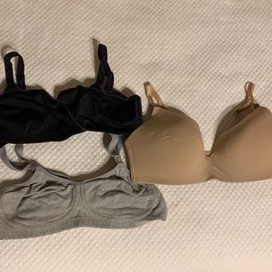 Three maternity bras, size 36